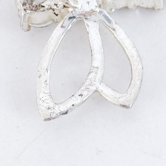 Vintage Sterling Silver 925 2cm Cubic Zirconia Dragonfly Pendant - Picture 5 of 8